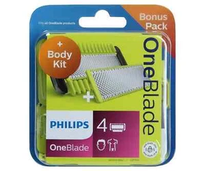 Philips OneBlade Replacement Blade Set QP310/50 – Face & Body Pack (3 + 1) - Picture 1 of 4