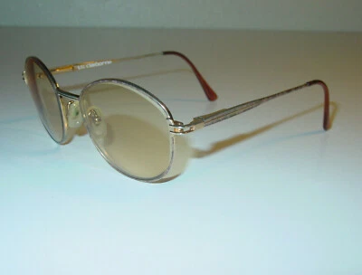 Monturas de gafas Liz Claiborne tono dorado ovaladas aviador redondas 49-18-140 / B1 Foto 1 de 4