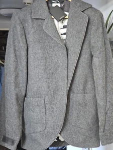 Unique Designer Blazer Jacket By Miyson Wool Grey Size Large 40inch Brand New - Picture 1 of 19