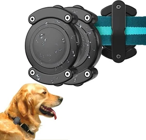 IPX8 Waterproof Airtag Dog Collar Holder Case(2 Pack),Durable Airtag Holder - Picture 1 of 6