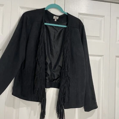 Chaqueta con flecos de gamuza sintética talla XL Hot in Hollywood Foto 1 de 4