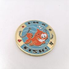 I'M A FISH Golden Casino Poker Chip Coin Card Guard Protector