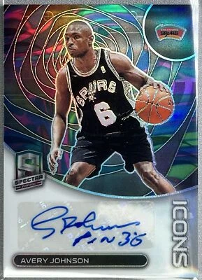 Panini Spectra Avery Johnson Icons 2022 mármol automático/5 #IASAS Foto 1 de 2