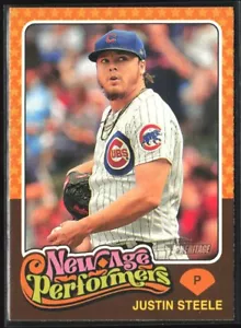 2024 Topps Heritage New Age Performers #NAP-25 Justin Steele - Picture 1 of 2