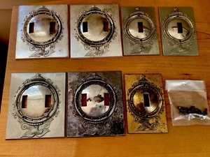 Vintage Eagle Embossed Aluminum Double & Single Light Switch Cover Plates (7) - Picture 1 of 9