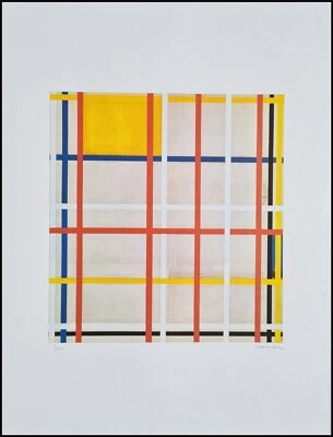 PIET MONDRIAN * New York City * 65 x 50 cm * signed lithograph *limited # 51/200 - Bild 1 von 4
