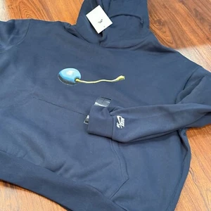 NWT Nike SB Cherry Fleece Hoodie Adult L $90 Armory Navy White FV7367-478 Skate - Picture 1 of 5