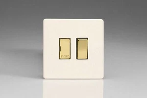 Varilight XDY6VDS.PD Sin Tornillos Latón Imprimado 13A 1 Banda Conmutado Spur Fusionado - Imagen 1 de 1