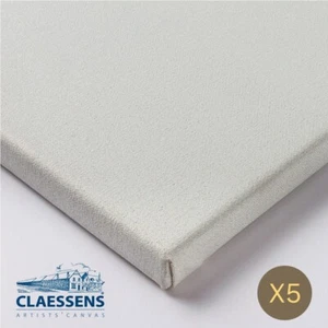 STRETCHED CANVAS, CLAESSENS MEDIUM GRAIN LINEN, OIL PRIMED. 35X45CM. PACK OF 5. - Picture 1 of 1