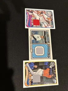 2021/2024 Game Used Relic/Mem Lot (3) Astros, YANKEES, Guardians - Picture 1 of 5