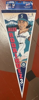Banderín de fieltro Alex Rodríguez Seattle Mariners nuevo béisbol Foto 1 de 3