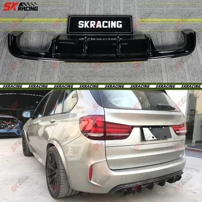 Forged/Carbon Fiber Rear Bumper Lip Spoiler Kit Fits BMW X5M X6M F85 F86 15-19 - Изображение 1 из 4