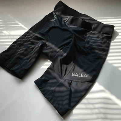 Pantalones Cortos de Bicicleta Acolchados Baleaf Para Hombre Ciclismo Carretera Ciclismo Montar Bicicleta Talla M Negros Foto 1 de 4