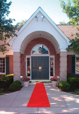 Corredor de pasillo rojo noche de cine 24 pulgadas × 15 pies alfombra roja corredor de eventos boda ru... Foto 1 de 4