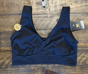 Nuevo con etiquetas Bralette Wacoal B-Smooth sin cables sin costuras cobertura media talla 38 negro - Imagen 1 de 7