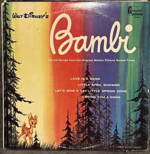 bambi motion picture soundtrack vinyl - Imagen 1 de 4