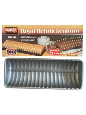 Kaiser Stampo per Plumcake Rehrücken Royal Argento 30cm - Immagine 1 di 4