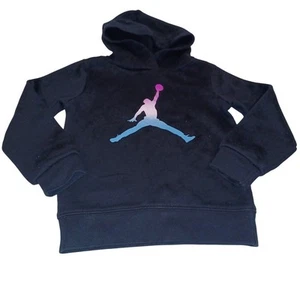 Air Jordan Youth 4T Medium Black Pullover Hoodie  - Picture 1 of 7