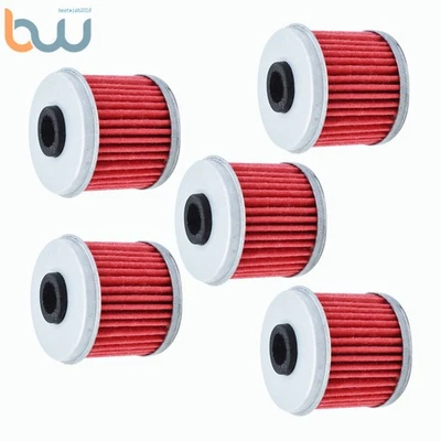 Filtro de aceite 5x para Honda 2004 2005 2006 2007 2008 2009 TRX450R TRX450ER TRX450R Foto 1 de 4