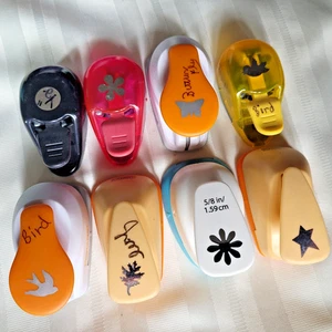 Metal Punches Lot, Birds, Bunny, Flowers, Leak, Star, Butterfly and 1/2" Circle - Picture 1 of 1