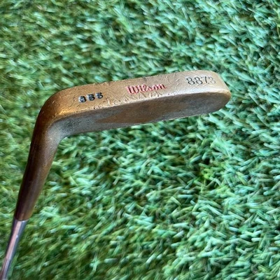 Putter Wilson 8873 Hoja Latón Vintage Latón Diestro Curvo Trasero 35.5" Foto 1 de 4