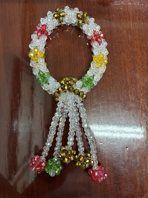 Cristal Colorido Flores Artificiales Corona Tailandesa Belleza Decoración del Hogar Foto 1 de 4