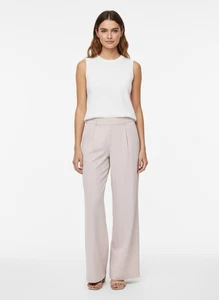 Vuori Villa Low Slung Trouser Pants Women s M Rose Wide Leg Relaxed Fit Cotto... - Picture 1 of 9