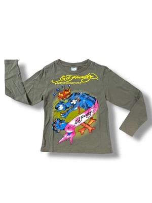 Nueva con etiquetas Camiseta Ed Hardy Niños Pantera Mangas Largas Talla 4/5 Foto 1 de 3