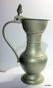 Vintage Rein Zinn Bleifrei Germany Pewter Creamer Acorn Motif 5” X 3” - Picture 1 of 9