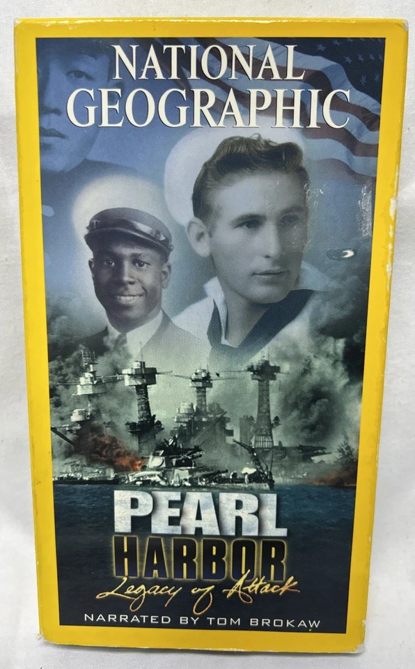 National Geographic: PEARL HARBOR- LEGACY OF ATTACK (vhs) Tom Brokaw. Rare - Image 1 of 4
