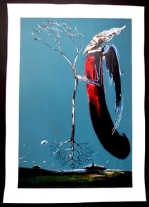 Serigrafía firmada por la estrella del arte cubano Rancaño (1968-2022) - Imagen 1 de 6