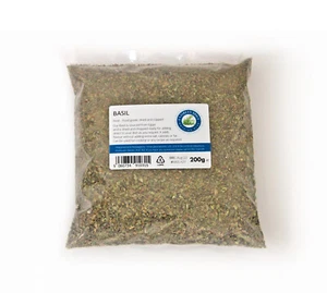 Chopped Dried Basil 200g - Selected for the Best Quality - Premium Food Grade - Picture 1 of 5