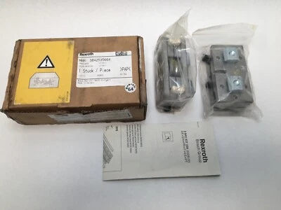 REXROTH 3842535664/LF12S/C Guide Bearing w/Hardware LF-12-S-C BOSCH Germany 2pcs - Image 1 of 4