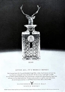 1984 GLENFIDDICH Single Malt Scotch WHISKY After All, It's Merely Money PRINT AD - Picture 1 of 1