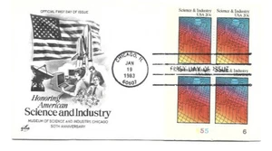 2031 Science & Industry, ArtCraft, plate block, FDC - Picture 1 of 1