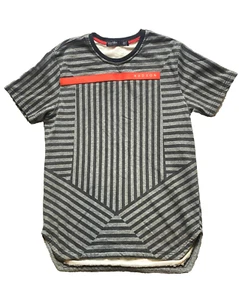 Hudson Outerwear Shirt Adult Extra Large Gray Black Striped Streetwear Mens - Picture 1 of 8