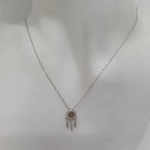 COLLANA DONNA CON CIONDOLO ACCHIAPPASOGNI CON ZIRCONI IN ARGENTO 925 (0500) - Foto 1 di 9