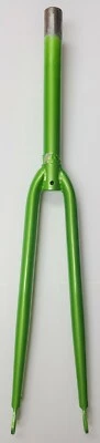 New Bicycle Fork, Caliper brake mounts, Rack & Fender mounts, Threadless, Green - Image 1 of 4