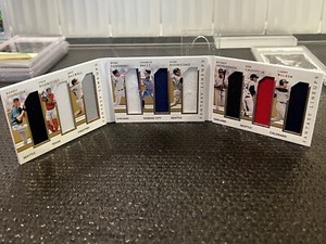 National Treasure FANTASY Lineups 9 JUMBO Patch Relics GRIFFEY RODRIGUEZ JOHNSON