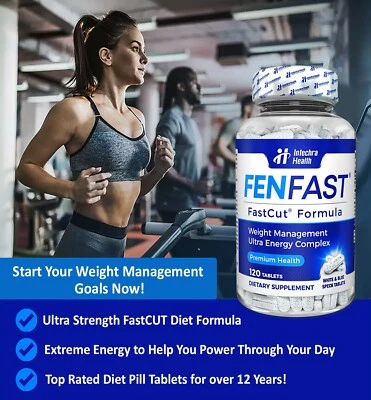 FENFAST® 375 Mejores Píldoras de Dieta para Control de Peso y Energía Máxima 120 Comprimidos Foto 1 de 4