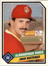 1989 Albuquerque Dukes CMC #20 Juan Bustabad