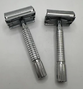 Set Of Two Safety Razors - Picture 1 of 4