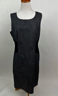 CALVIN KLEIN gray sleeveless shift dress Women's 12 - Image 1 of 4