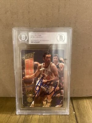 BILL BRADLEY SIGNED 1993 ACTION PACKED HALL OF FAME CARD BECKETT Authentic - Image 1 of 2