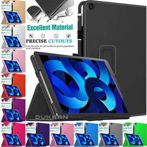 Flip Stand Case For Apple iPad Air 5 10.9" 5th Generation PU Leather Magnetic - Picture 1 of 15