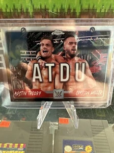 2025 Topps Chrome WWE ATDU Tag Teams black & gold refractor #’d 03/13 - Picture 1 of 3