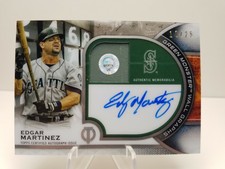 2021 Topps Tribute EDGAR MARTINEZ Green Monster Wall Graphs Auto 16/25