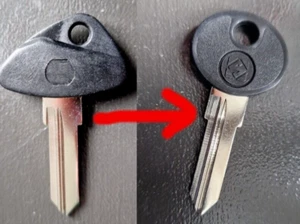 BMW MOTORCYCLE F650 K1100 R1100 K1200 R100GS KEY BLANK CUT FROM A PHOTO - Picture 1 of 2