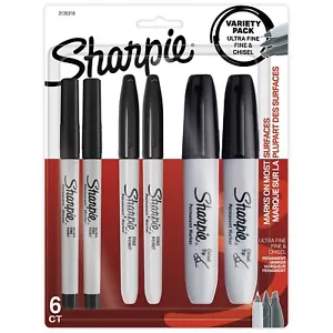 "Permanent Markers Variety Pack Featuring Ultra-Fine Chisel Tip And Fine Tip ... - Picture 1 of 8
