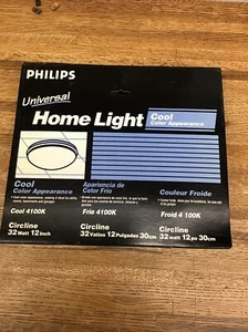 Lot Of 2. PHILIPS FC12T9/CW Cool White Fluorescent Circline Light Bulbs 32 W - Picture 1 of 3